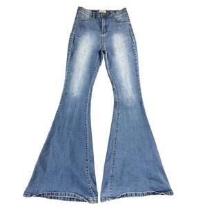Blank Paige Ultra Flare Bell Bottom Jeans Women's S ( 26 X 33 ) Blue Light Wash